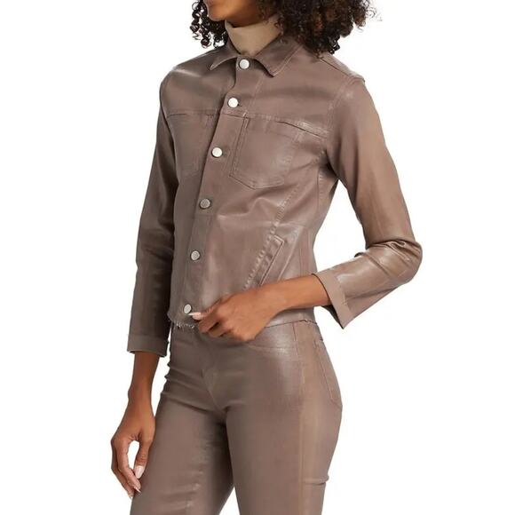 L'AGENCE Jackets & Blazers - L’AGENCE Janelle Slim Raw Jacket – Medium (NWT)